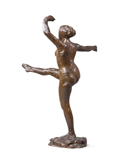 Tänzerin, vierte Position vorne, auf linkem Bein, dritte Studie von Edgar Degas