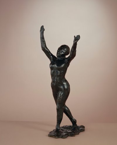 Tänzerin bewegt sich vorwärts, Arme erhoben, ca. 1882-1898, gegossen ca. 1919-1931 von Edgar Degas