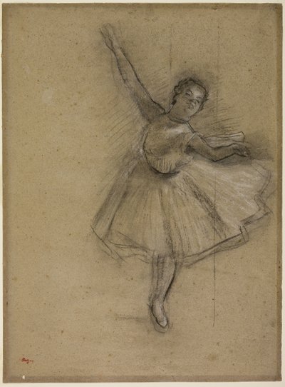 Tänzerin, die sich dreht, ca. 1876 von Edgar Degas