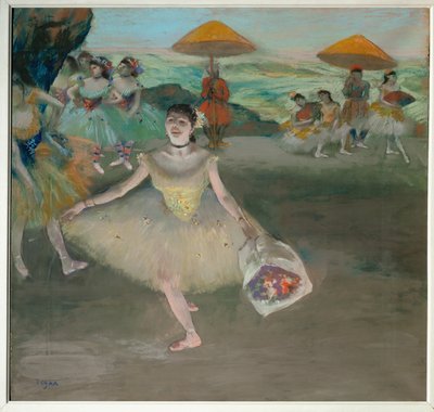 Tänzerin auf der Bühne von Edgar Degas