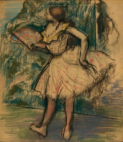 Tänzerin mit Fächer, ca. 1890-95 von Edgar Degas