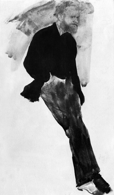 Edouard Manet (1832-1883) französischer Maler, Zeichnung von Edgar Degas von Edgar Degas