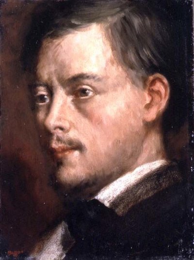 Kopf eines Mannes von Edgar Degas