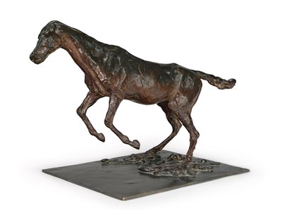Pferd überwindet ein Hindernis von Edgar Degas