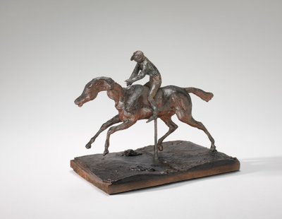 Pferd galoppiert auf dem rechten Fuß, nur der hintere linke Fuß berührt den Boden von Edgar Degas