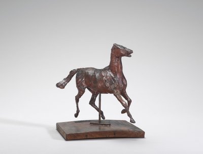 Pferd im Trab, die Füße berühren nicht den Boden von Edgar Degas