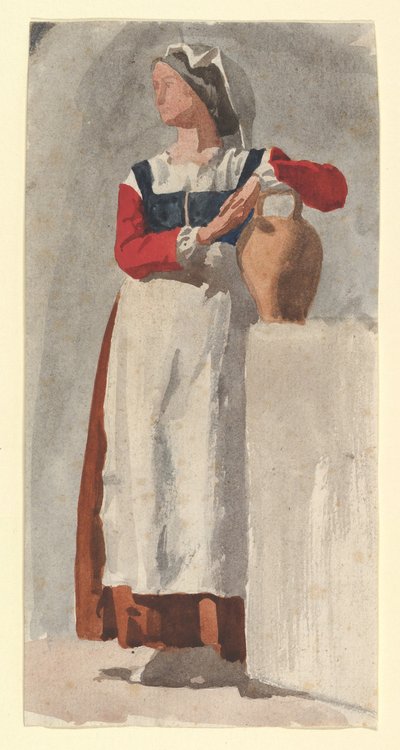 Italienische Frau, ca. 1856-57 von Edgar Degas