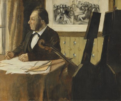 Der Cellist Pilet von Edgar Degas