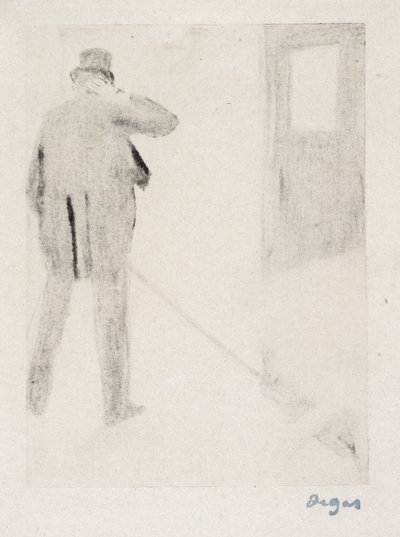 Ludovic Halévy hinter den Kulissen, ca. 1880-83 von Edgar Degas