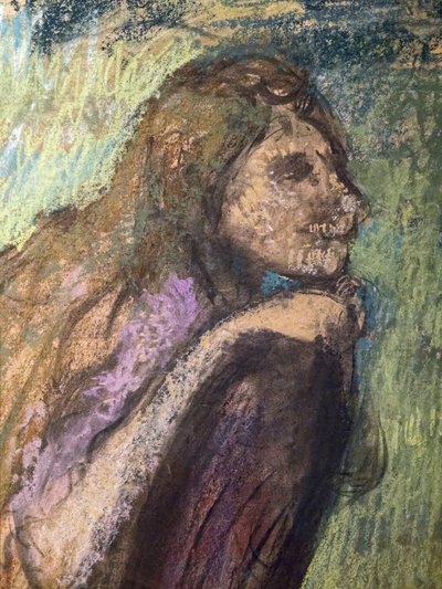 Madame Alexis Rouart und ihre Kinder (Detail) (ca. 1905). Edgar Degas (1834-1917). Pastell und Kohle auf Transparentpapierstäben, voll auf Karton. Musée des Beaux-Arts de la Ville de Paris, Petit Palais. von Edgar Degas