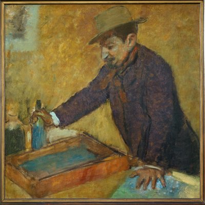 Michel Manzi, Kunstredakteur, ein Freund des Malers von Edgar Degas