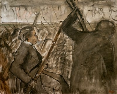 Musiker im Orchester. Um 1870 von Edgar Degas