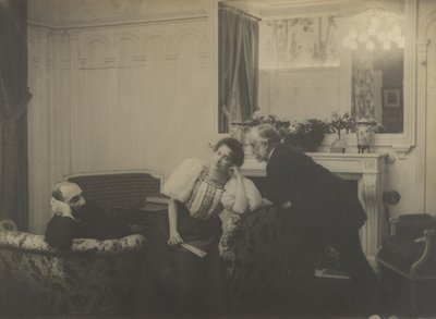 Paul Poujaud, Mme. Arthur Fontaine und Degas von Edgar Degas