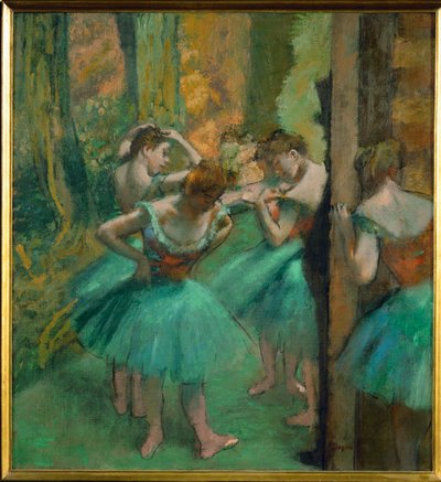 Rosa und grüne Tänzerinnen von Edgar Degas