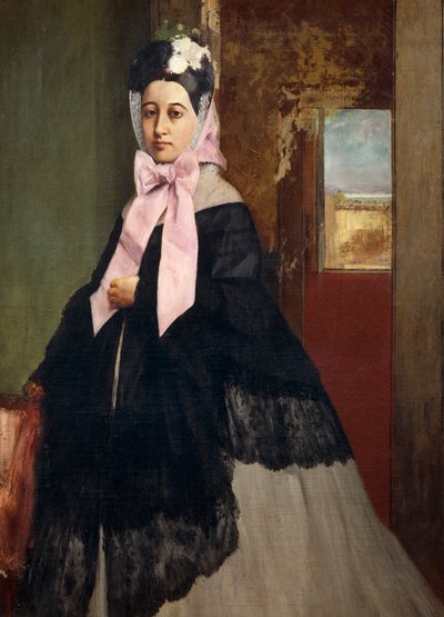 Porträt von Therese de Gas, Herzogin von Morbilli (1840-1912), Schwester des Künstlers von Edgar Degas