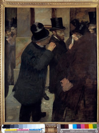 Porträts an der Börse oder „A la Bourse“ von Edgar Degas