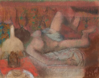 Liegende nackte Frau, ca. 1888-90 von Edgar Degas