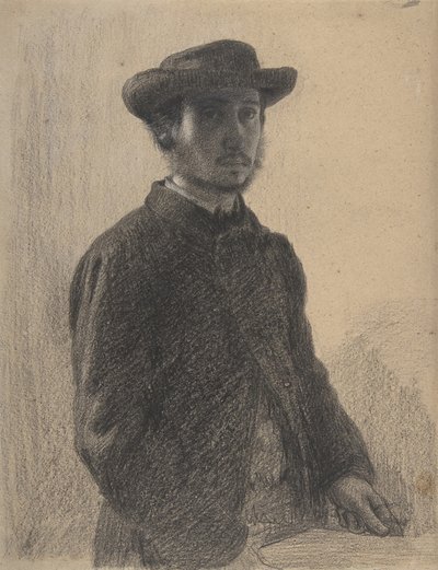 Selbstporträt, ca. 1857 von Edgar Degas