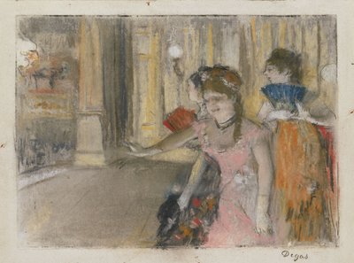Sänger auf der Bühne von Edgar Degas