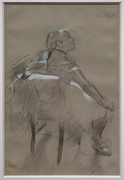 Sitzende Tänzerin (Nelly Frankly) von Edgar Degas