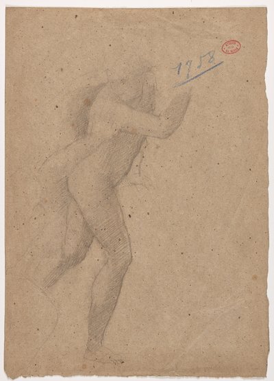 Studie nach einem Stich von Marcantonio Raimondi nach Raphael, 