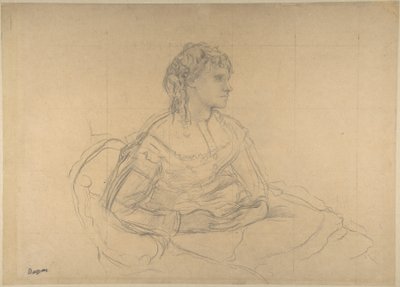 Studie für „Madame Théodore Gobillard“ (Yves Morisot) von Edgar Degas
