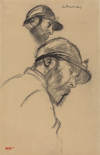 Studie eines Jockeys (M. de Broutelles) von Edgar Degas