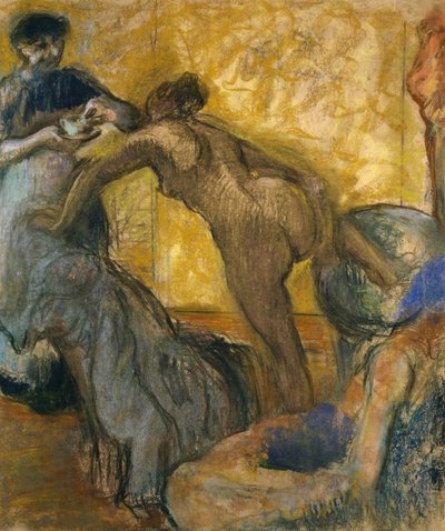 Die Tasse heiße Schokolade von Edgar Degas