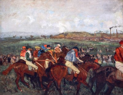 Das Herrenrennen, vor dem Start von Edgar Degas