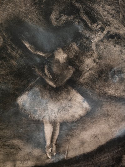 Der Ballettmeister (Detail) (ausgeführt in Zusammenarbeit mit Ludovic Lepic) von Edgar Degas