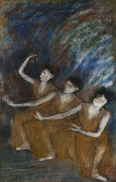 Drei Tänzer, ca. 1895-98 von Edgar Degas