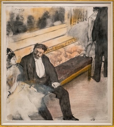 Zwei Männer und zwei Tänzerinnen von Edgar Degas