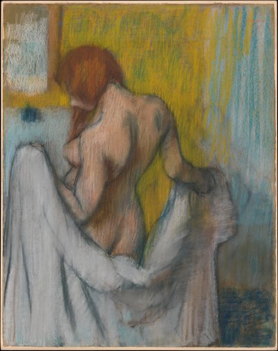 Frau mit einem Handtuch von Edgar Degas