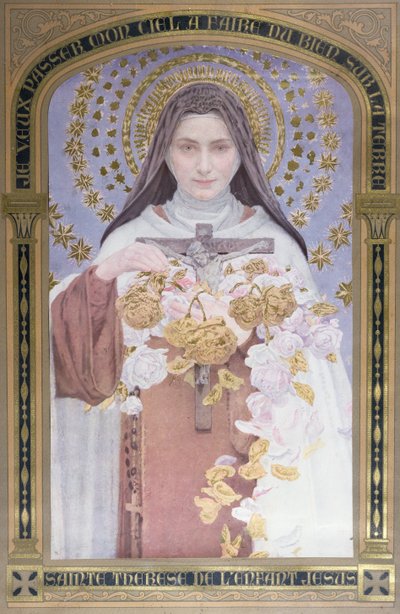 St. Therese von Lisieux (1873-97) 1928 von Edgar Maxence