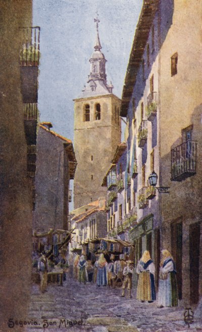 Nordspanien: Segovia, Kirche San Miguel von Edgar T. A. Wigram