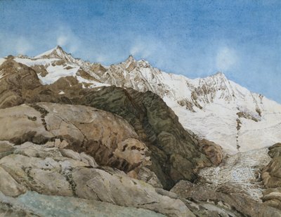 Der Mischabe Horner aus Saas-Fee, Wallis, Schweiz von Edith A. Paine