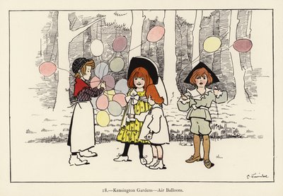 Kensington Gardens, Luftballons von Edith Farmiloe