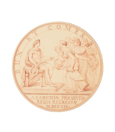 Der Besuch des Königs bei den Akademien, 1719 von Edmé Bouchardon