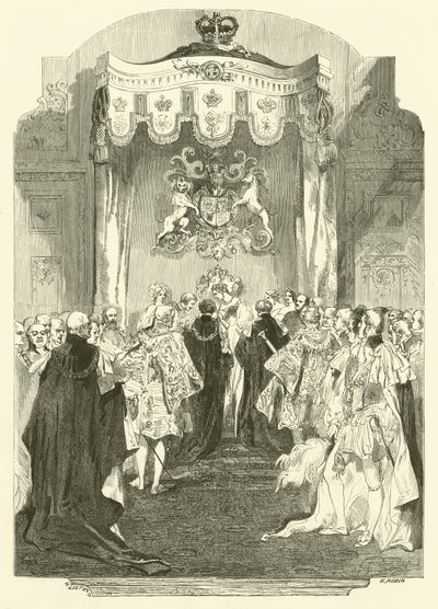 Kapitel des Hosenbandordens, Windsor (Gravur) von Edmond (after) Morin