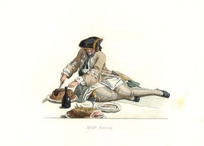 Herr in Jagdkleidung, Frankreich von Edmond Lechevallier Chevignard
