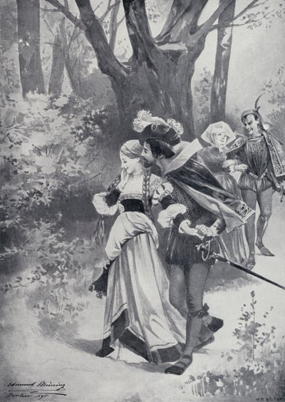 Illustration zu Goethes Faust von Edmund Bruning