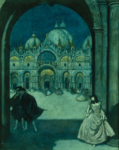 Auf der Piazza San Marco von Edmund Dulac