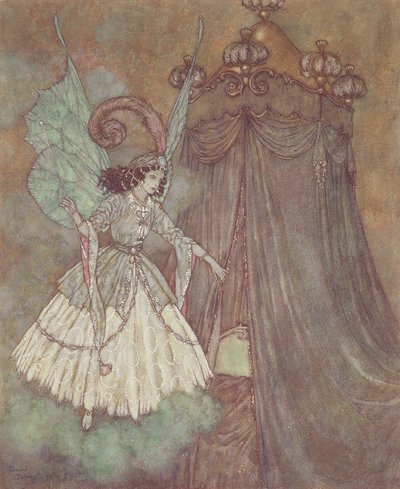 „Sie fand sich einer stattlichen und schönen Dame gegenüber“, Illustration aus 