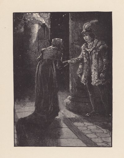 Illustration zu Die Nacht von St. Agnes von John Keats von Edmund Henry Garrett