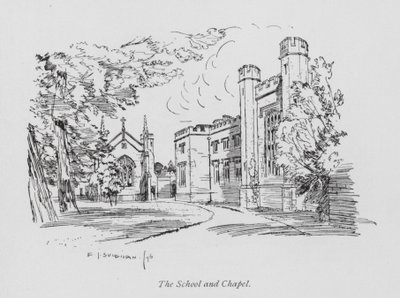 Illustration für Tom Browns Schulzeit (Lithografie) von Edmund Joseph (after) Sullivan