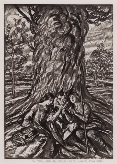 Wie es euch gefällt, Akt II, Szene 4 von Edmund Joseph Sullivan