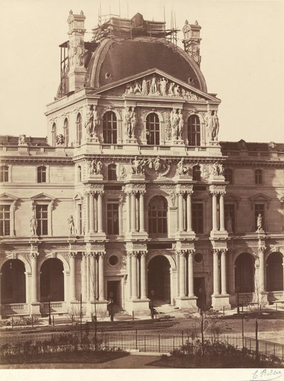 Ansicht des Louvre, 1855-1857 von Edouard Denis Baldus