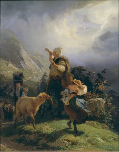 Heimkehr aus den Bergen von Édouard-Henri Girardet