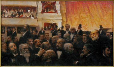 Eine Premiere an der Comédie-Française, Paris von Edouard-Joseph Dantan