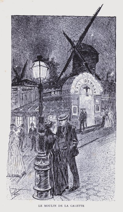 Böhmisches Paris: Le Moulin de la Galette von Edouard Alfred (1875 1954) Cucuel